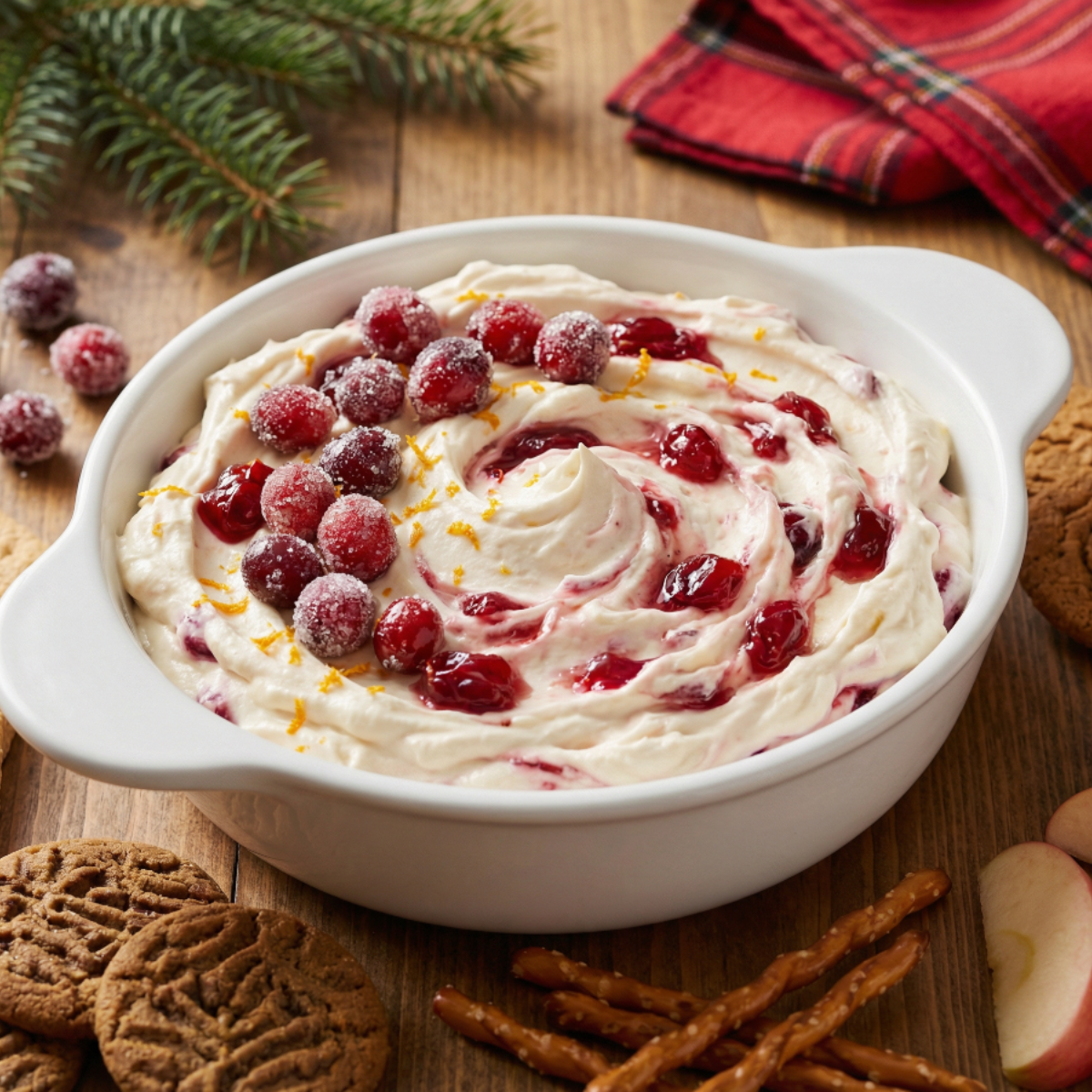 Candied Cranberry Cheesecake Dip (The Festive Appetizer Everyone Asks For)